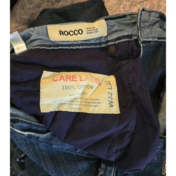 Express Jeans Distressed Mens Denim Pants With Frayed Hem - Picture 7 of 8